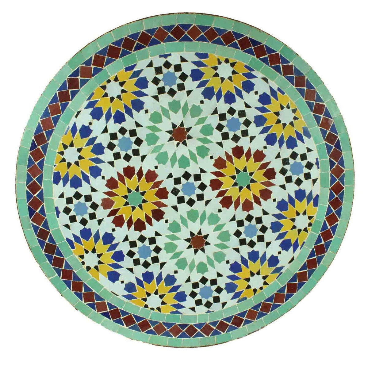 Flower tiles Moroccan mosaic table | Bistro table |Terracotta Arabic Table | Tea table | chocolate Oriental table |moroccan table design - Africancreates