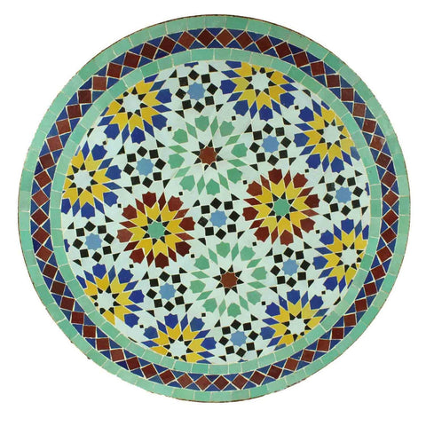 Flower tiles Moroccan mosaic table | Bistro table |Terracotta Arabic Table | Tea table | chocolate Oriental table |moroccan table design - Africancreates