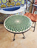 Green Moroccan mosaic table | Bistro table | Arabic Table | Tea table | chocolate Oriental table |moroccan table design - Africancreates