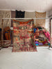 Handcrafted Faded Vintage Moroccan Rug – Wool Tribal Area Boujaad Rug (5x8.2 ft) - Africancreates