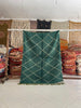 Handcrafted Vintage Moroccan Rug – Berber Green Turquoise wool Rugs for living room (5.2x7 ft) - Africancreates