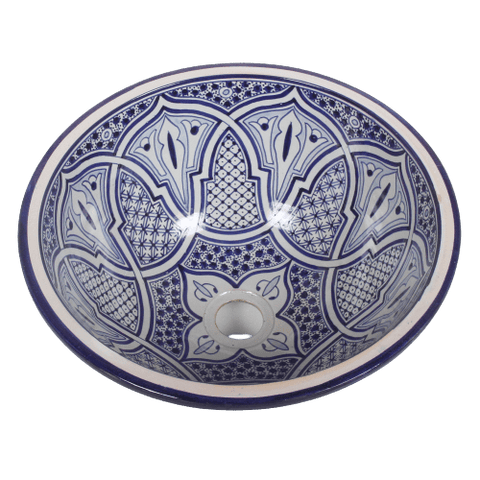 Handrafted Moroccan artisanal Ceramic sink,handmade bathroom vessel sink,washbasin for bathroom & kitchen,farmhouse sink,Moroccan sink bowl, handcrafted bathroom sink,Moroccan sink - Africancreates