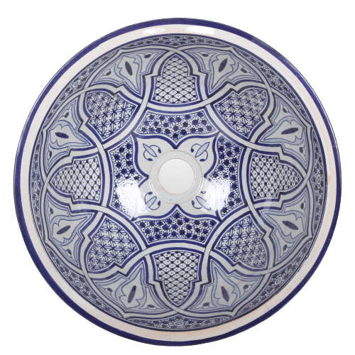 Handrafted Moroccan artisanal Ceramic sink,handmade bathroom vessel sink,washbasin for bathroom & kitchen,farmhouse sink,Moroccan sink bowl, handcrafted bathroom sink,Moroccan sink - Africancreates