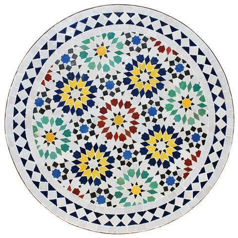 Flower colorful tiles Moroccan mosaic table | Bistro table |Terracotta Arabic Table | Tea table | chocolate Oriental table |moroccan table design