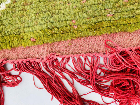 Moroccan Rug, Handmade beni Rug, Authentic Moroccan Rug, Abstract Berber Rug, green Wool Rug, Sheep Wool Rug, Bohemian Rug,Beni ourain  rug