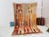 Boujad Moroccan Rug, Handmade Boujaad Rug, Authentic Moroccan Rug, Abstract Berber Rug, pink Wool Rug, Sheep Wool Rug, Bohemian Rug.