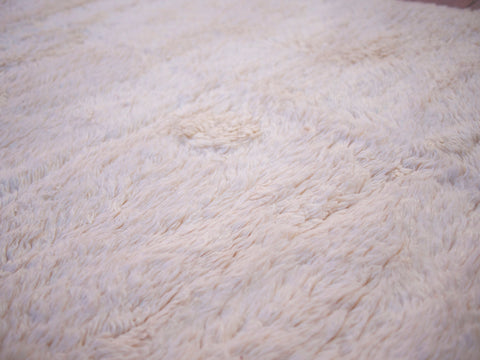 Moroccan Beniourain Rug 6.5 ft X 9.7 ft - Beni Rug White carpet - Living Room Rug - Bohemian Berber Rug - Handmade Wool Rug