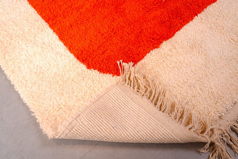 Moroccan Beniourain Rug 7 ft X 9.6 ft - Beni Rug White carpet - Living Room Rug - Bohemian Berber Rug - Handmade Wool Rug