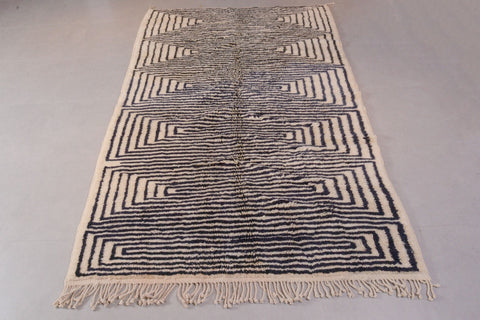 Black And White Rug,White Rugs For Living Room 6 ft x 9.2 ft ,Beni Ourain Carpet,White Rugs For Living Room,Bohemian Berber Moroccan Rug