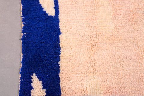 Soft Moroccan Pink Rug, Rug For Living Room, Beni Ourain Rug, Pink Wool Rug 3 ft X 5 ft rug, boho area rug -beniourain rug. berber rug