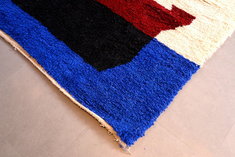 Moroccan Beniourain Rug 7 ft X 9.6 ft - Beni Rug White carpet - Living Room Rug - Bohemian Berber Rug - Handmade Wool Rug