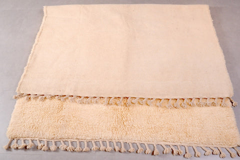 Moroccan Beniourain Rug 6.5 ft X 9.7 ft - Beni Rug White carpet - Living Room Rug - Bohemian Berber Rug - Handmade Wool Rug