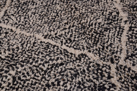 Moroccan Beniourain Rug 10ft X 6.5ft - Beni Rug Black carpet - Living Room Rug - Bohemian Berber Rug - Handmade Wool Rug - Khamsadesign Rugs