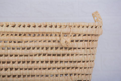 Coffre de rangement en osier - Coffre de rangement et panier en feuille de palmier 80 cm