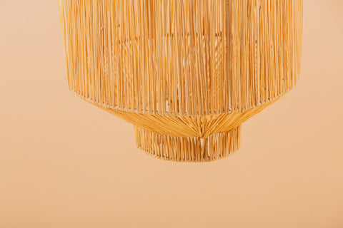 Suspension en raphia abat-jour H35 cm