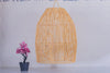 Suspension cloche en raphia Abat-jour H60 cm
