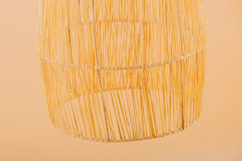 Suspension cloche en raphia Abat-jour H60 cm