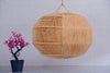Suspension boule en raphia