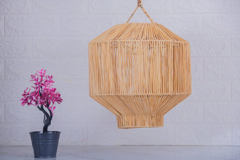 Suspension en raphia abat-jour H35 cm
