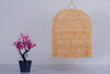 Lampe à suspension Cloche en raphia abat-jour en dentelle