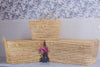 Coffre de rangement Trio en osier - 3 Coffres de rangement en feuilles de palmier Panier de rangement 80+60+50 cm