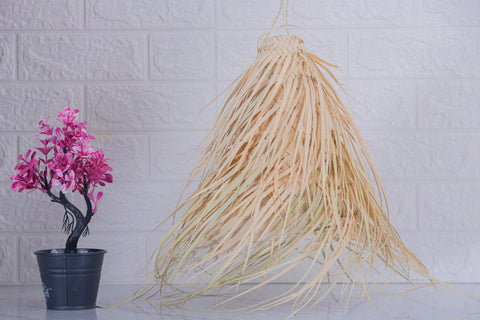 Suspension paille - fibres naturelles - Bohème