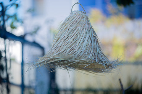 Suspension paille - fibres naturelles - Bohème