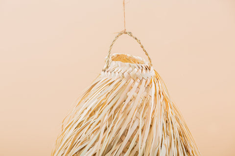 Suspension paille - fibres naturelles - Bohème
