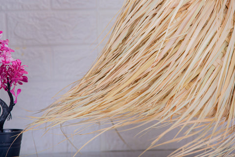 Suspension paille - fibres naturelles - Bohème