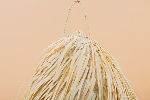 Suspension paille - fibres naturelles - Bohème