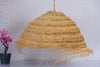 Suspension en forme de parapluie en paille de doum tressée en fibres naturelles