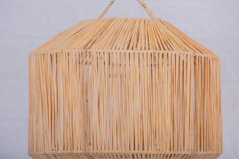 Suspension en raphia abat-jour H35 cm