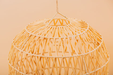 Suspension en raphia abat-jour H40 cm