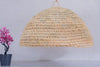 Suspension boule en osier naturel ajouré 50 cm