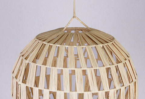Suspension en raphia abat-jour H40 cm