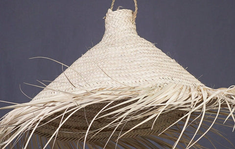 Suspension paille - fibres naturelles - Bohème