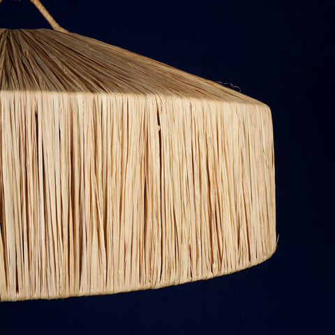 Nouveau style la vague lustre lampe marocaine fait main rotin Suspension en osier naturel, suspension doum ajourée