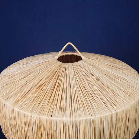 Nouveau style la vague lustre lampe marocaine fait main rotin Suspension en osier naturel, suspension doum ajourée