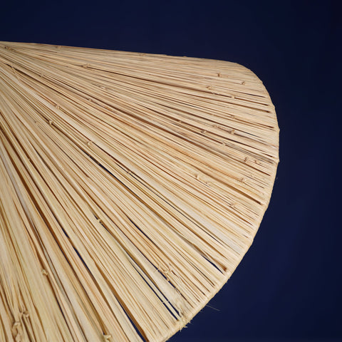 Nouveau style la vague lustre lampe marocaine fait main rotin Suspension en osier naturel, suspension doum ajourée