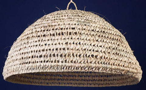 Suspension boule en osier naturel ajouré 50 cm