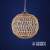 Suspension en raphia abat-jour H40 cm