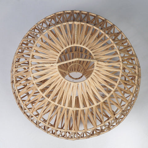 Suspension en raphia abat-jour H40 cm