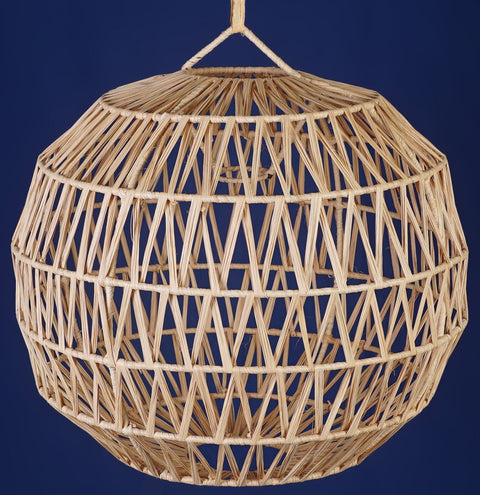 Suspension en raphia abat-jour H40 cm