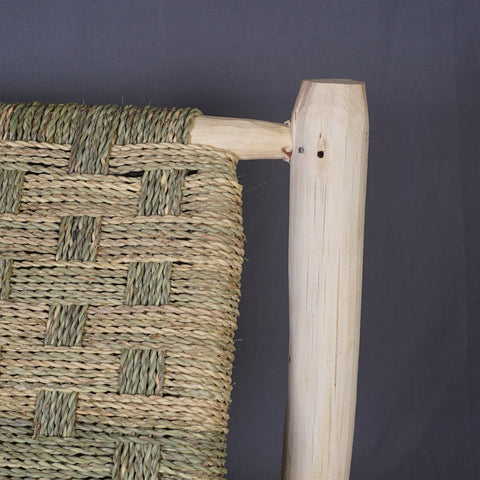 Chaise marocaine, Chaise en paille de bois, Fauteuil, Chaise d'appoint