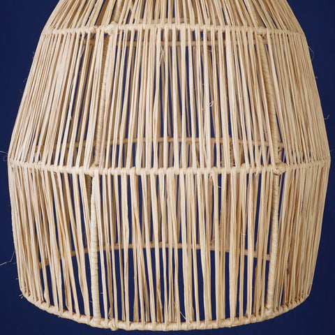 Suspension cloche en raphia Abat-jour H25 cm