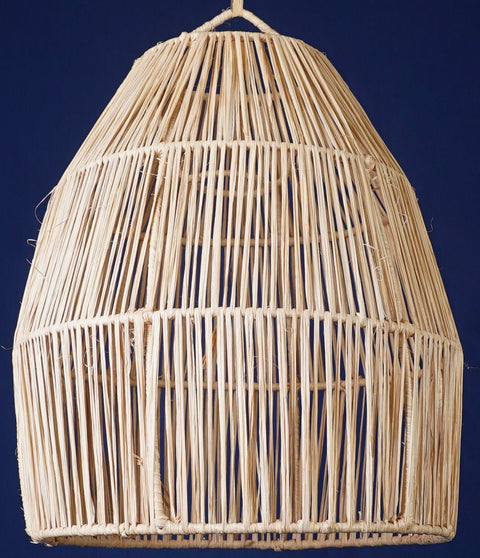 Suspension cloche en raphia Abat-jour H25 cm