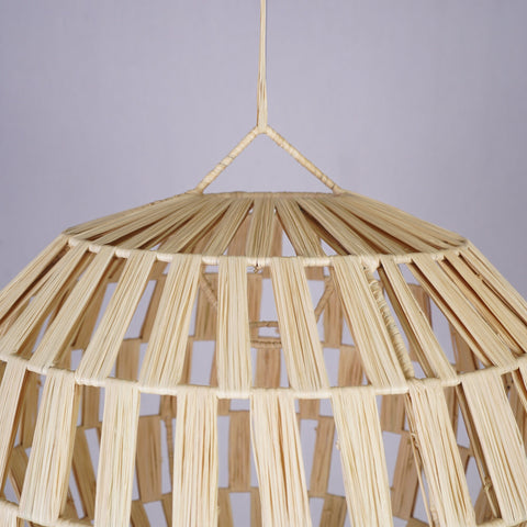 Suspension en raphia abat-jour H40 cm