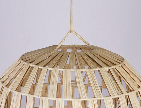 Suspension en raphia abat-jour H40 cm