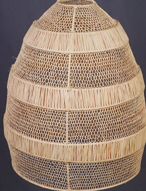 Suspension cloche en raphia Abat-jour