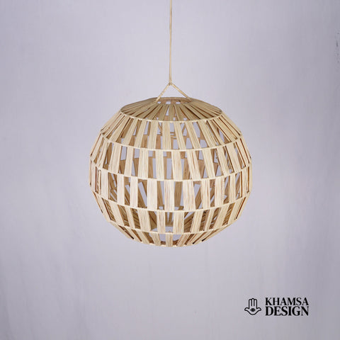 Suspension en raphia abat-jour H40 cm